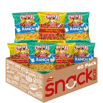 Chesters Fries, Hot & Ranch Flavored Variety Pack (Pack Of 40)