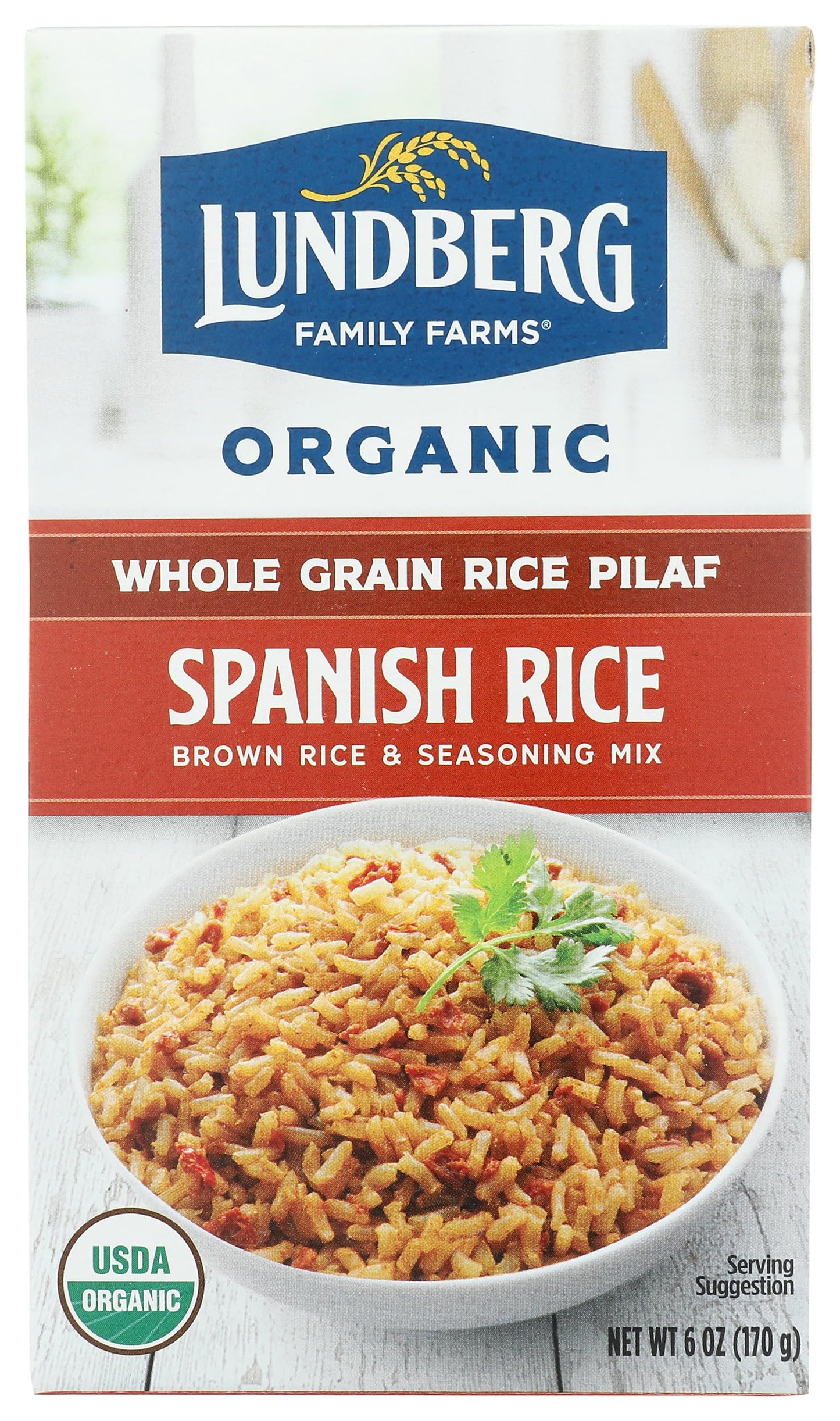 Lundberg Family Farms, Rice Whole Grain Spanish Organic, 6 Ounce