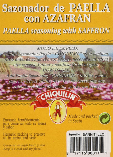 Paella Seasoning Sachets with Saffron