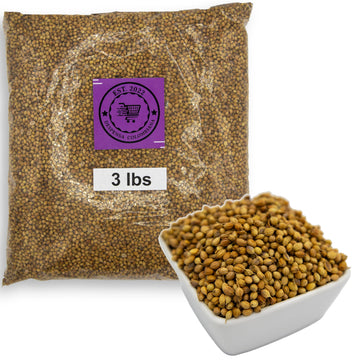 3 Lbs Coriander Seeds - Despensa Colombiana Cilantro Seed - Bulk Coriander Seeds Whole 3 Lbs - Semillas de Cilantro - Ideal for 