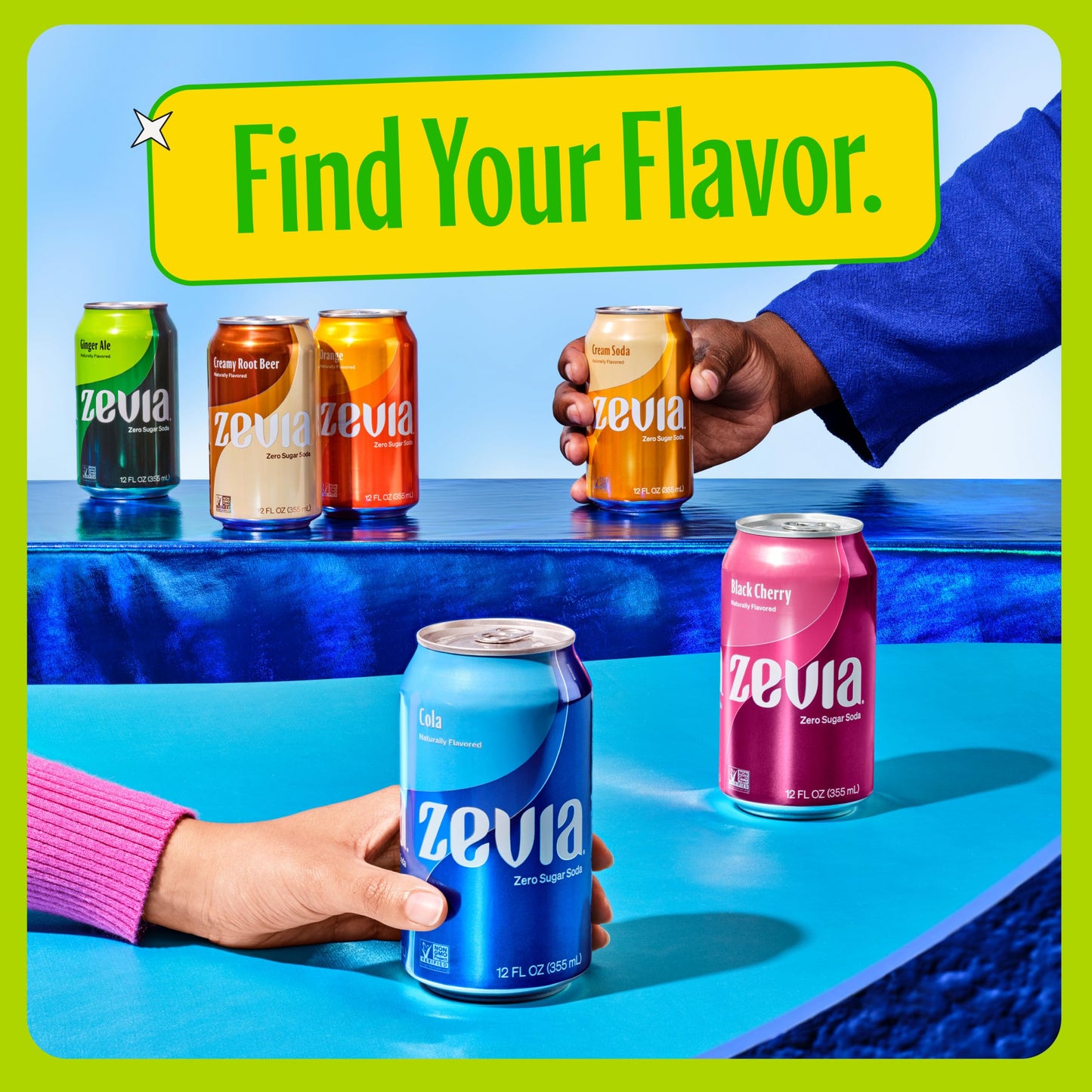 Zevia Zero Calorie Soda  Lemon Lime Twist  12 Ounce Cans (Pack of 6)