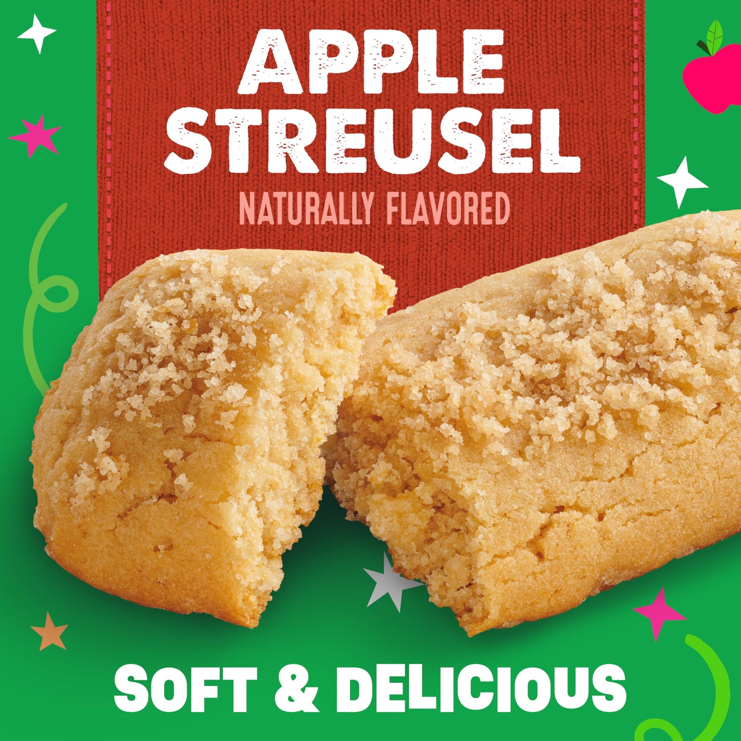 Mott'S Soft Baked Bars, Apple Streusel, Made With Applesauce, 6 Count, 5.76 Oz