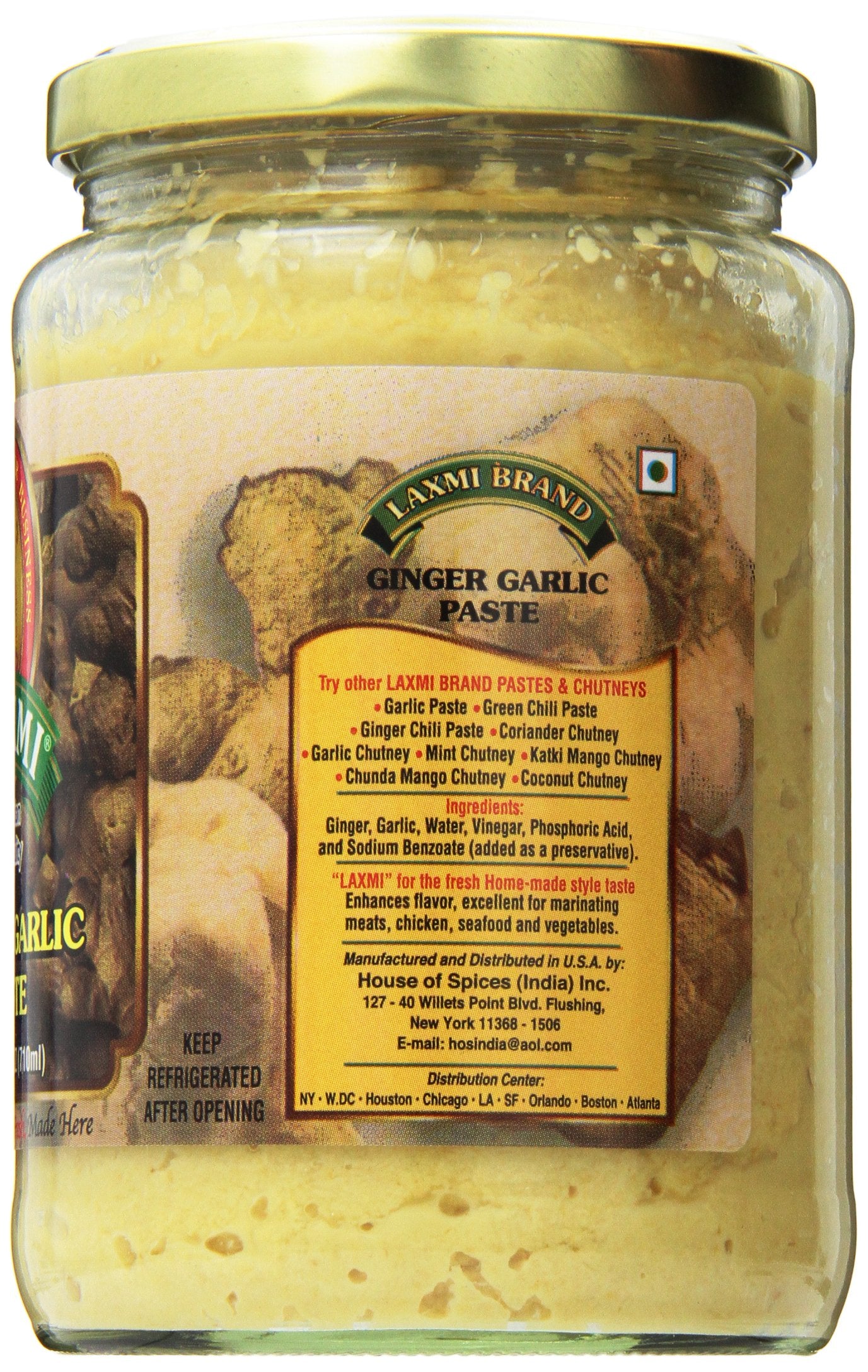 Laxmi Traditional Indian Ginger Garlic Cooking Paste - 24Oz