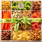 NUT CRAVINGS - Holiday Xmas Christmas Dried Fruit & Mixed Nuts Gift Basket in Reusable Wooden Tray + Ribbon (12 Assortments) Food Arrangement  Healthy Snack Care Package