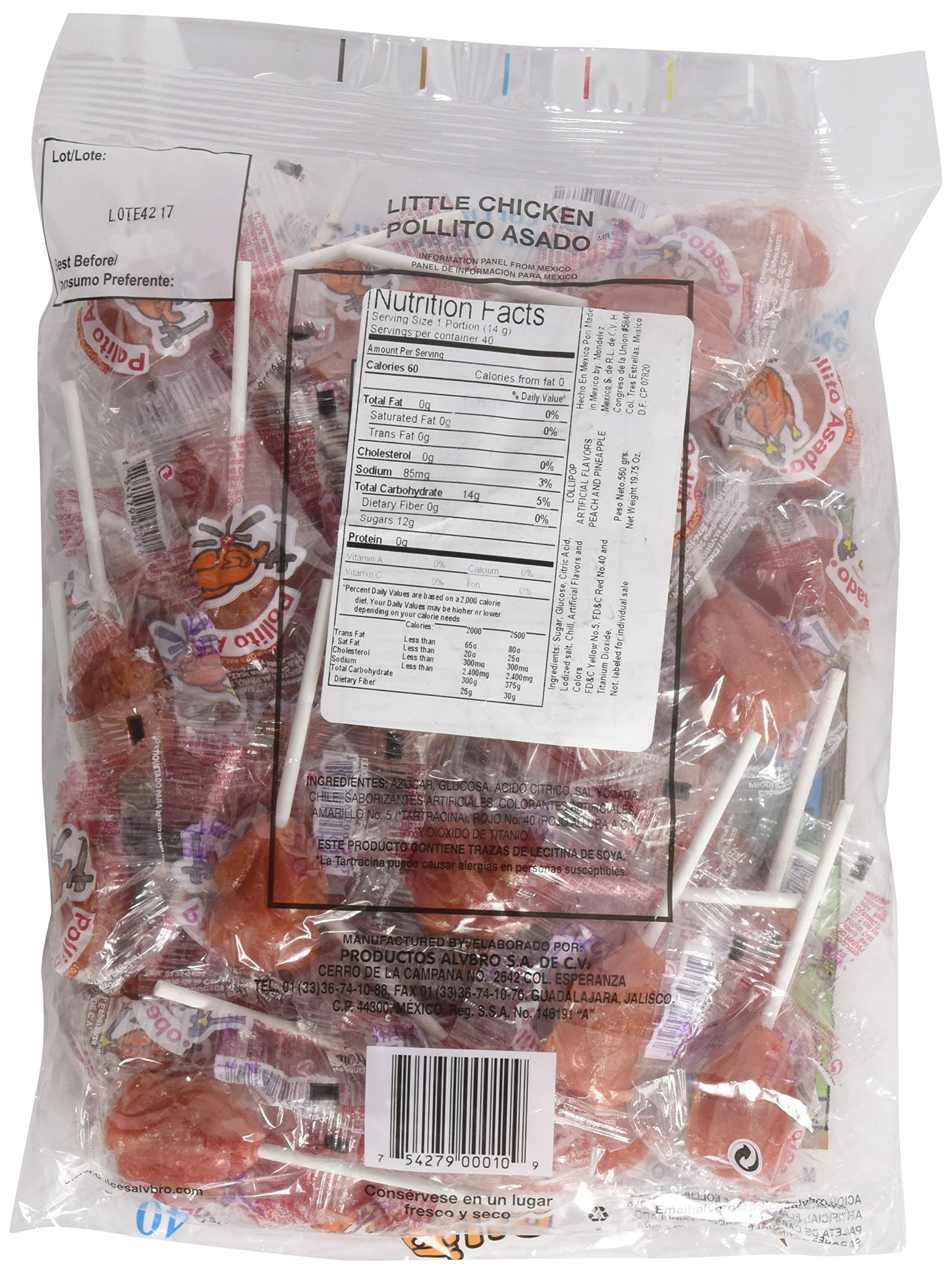 Alvbro Pollito Asado (Little Chicken Lollipop Hot)
