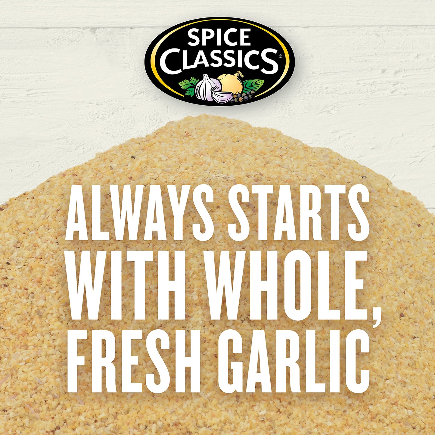 Spice Classics Granulated Garlic, 6.5 Lb - One 6.5 Pound Container Of Bulk Garlic Powder Seasoning To Flavor Vegetables, Meats, Salads, Dressings And More