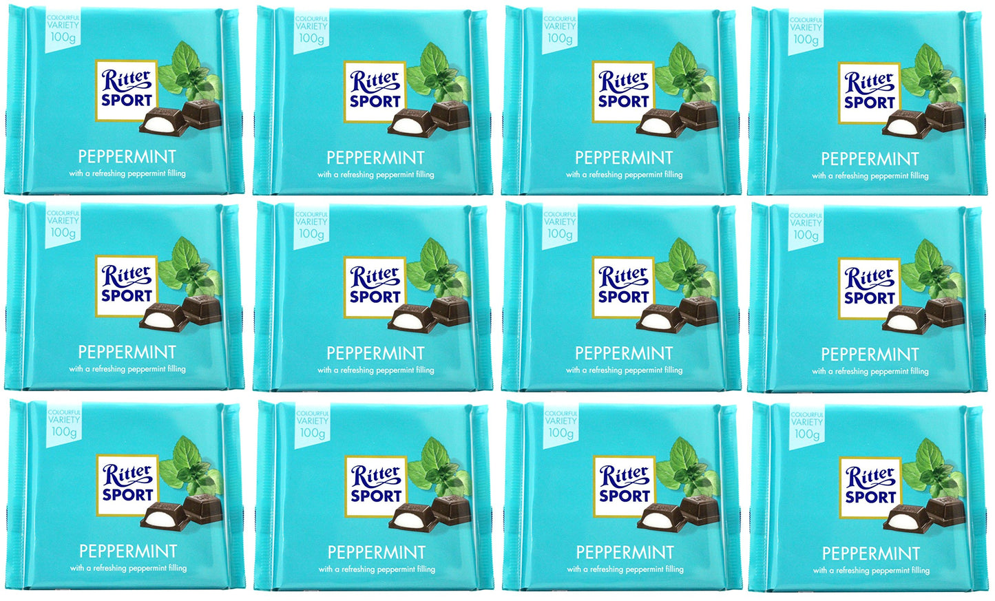 Ritter Sport Peppermint 100g (12-pack)
