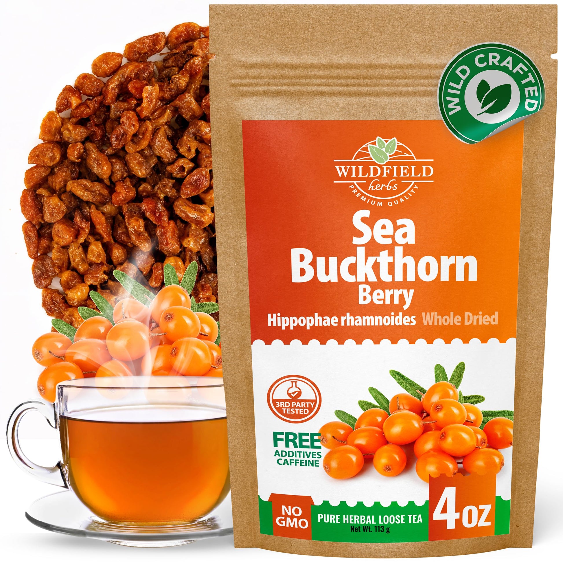 4 Oz. Buckthorn Bark Herbal Tea (Frangula Alnus) - 113G Dried Buckthorn Bark Tea Corteza De Arracl?N