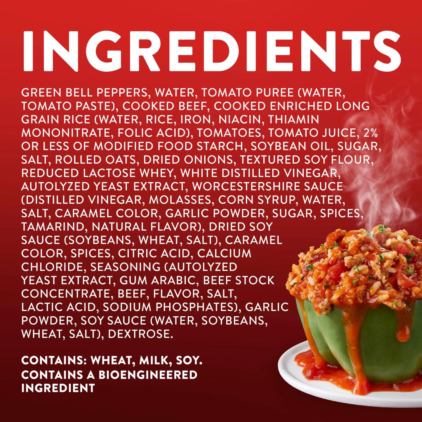 Stouffers Stuffed Peppers, Large Size Frozen Meal, Meals-entrees, Beef, 15.5 Oz