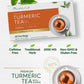 Carlyle Turmeric Tea Bags with Ginger, Caffeine Free, Non-GMO, Gluten Free, 60 Count