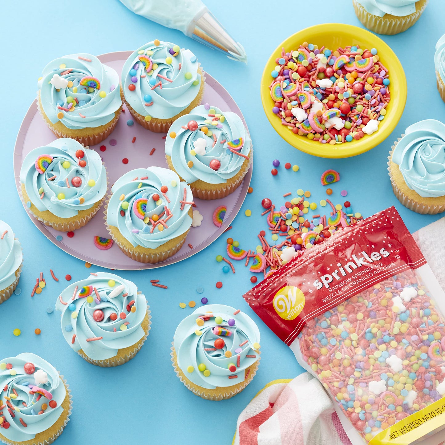 Wilton Rainbow Sprinkles Mix, 10 Oz