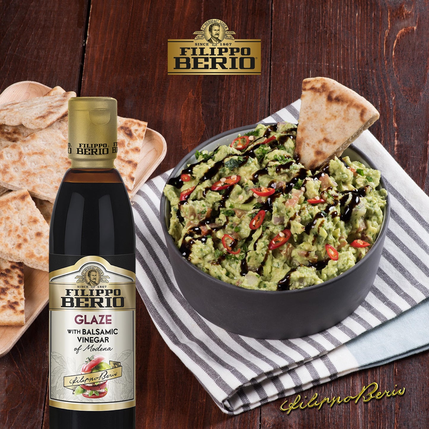 Filippo Berio Glaze with Balsamic Vinegar of Modena, 8.4 Ounce Plastic Bottle