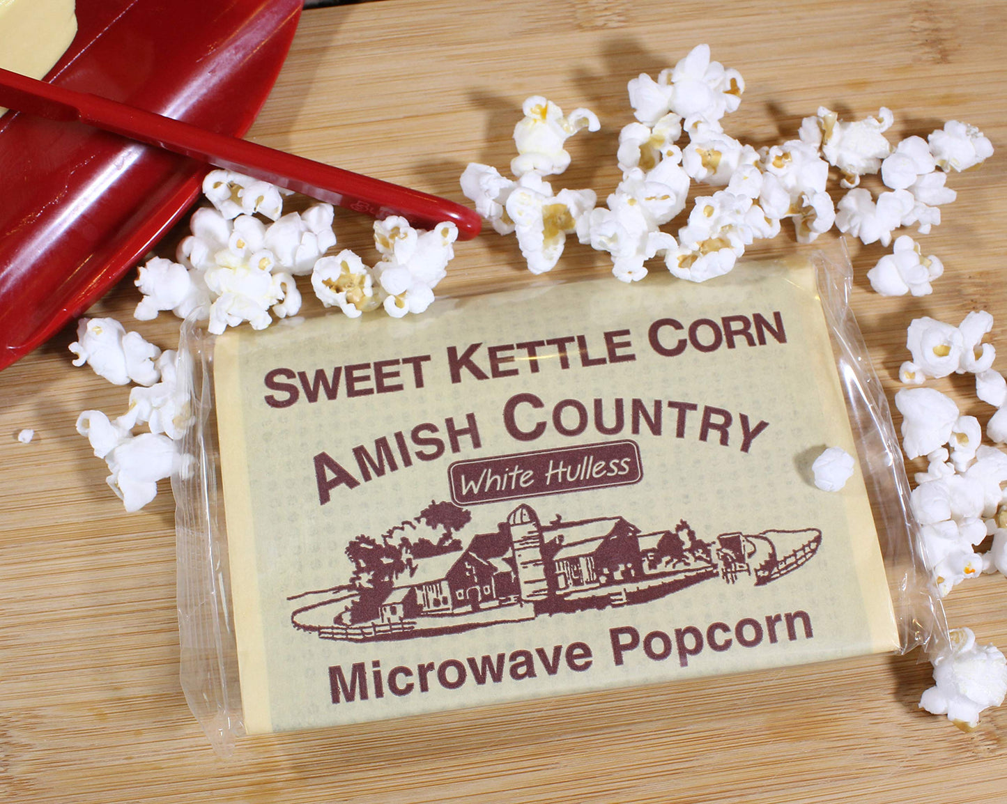 Amish Country Popcorn | Old Fashioned Microwave Popcorn | Non-Gmo, Gluten Free, Microwaveable And Kosher (Sweet Kettle White Hul