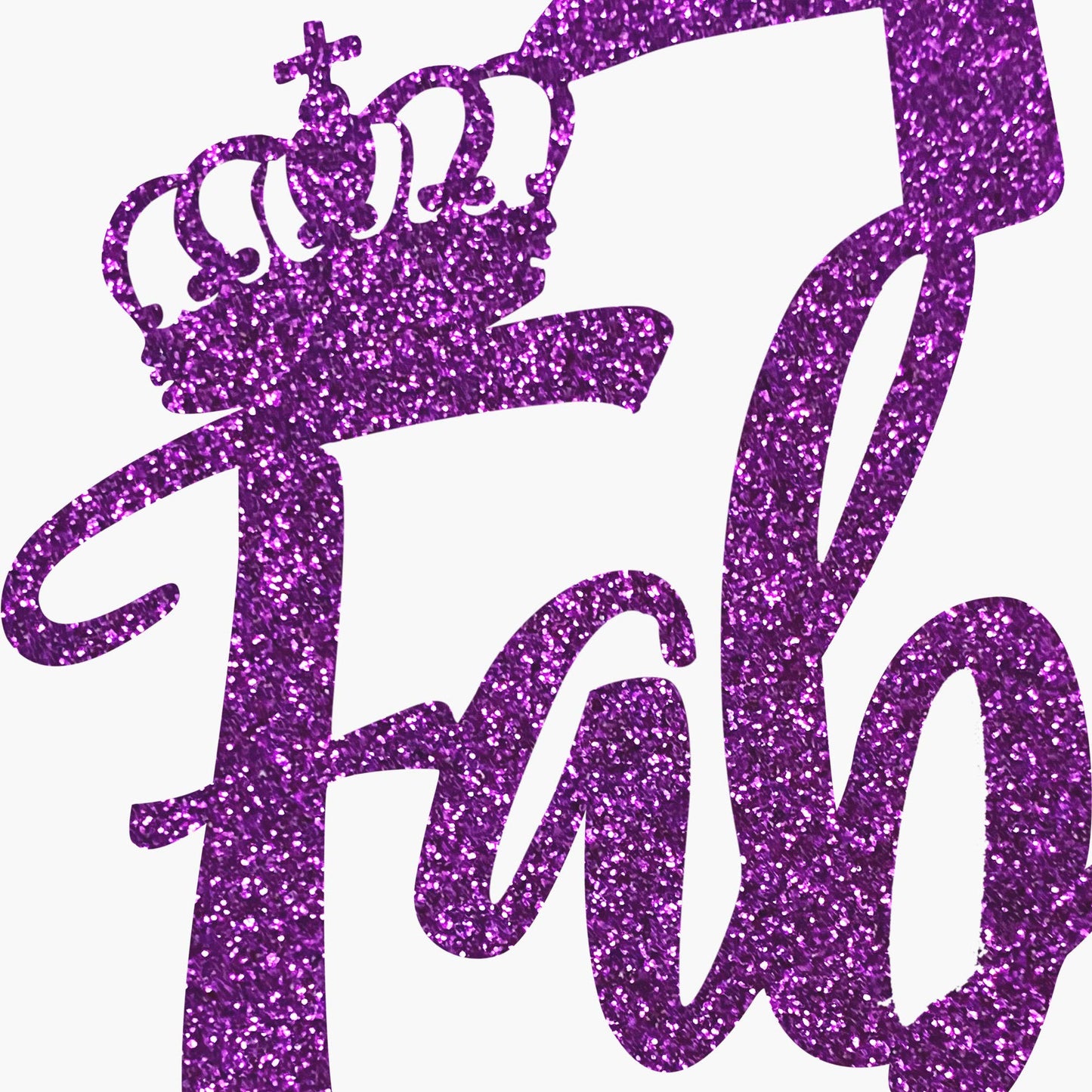 Grehge Purple Glittery Forty & Fabulous