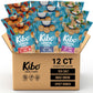 KIBO FOODS Lentil Chips Variety Pack - Gluten-Free, Vegan, Non-GMO - 12 Pack, 28g Each - Maui Onion, Sea Salt, Spicy Ranch