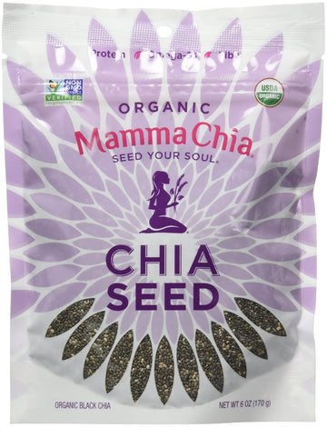 Mamma chia Organic Seeds Black 6 Ounce