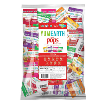 Yumearth Organic Pops Variety Pack, 250 Fruit Flavored Favorites Lollipops, Allergy Friendly, Gluten Free, Non-Gmo, Vegan, No Ar