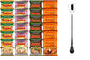 Mama Ramen Thai Noodle, 4 flavor (Shrimp Tom Yum, Pa Lo Duck, Shrimp Creamy Tom Yum, Pork), each flavor 6 bags Total 24 small ba