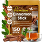 Cinnamon Sticks, Whole Sticks, 100% Natural & Pure Cinnamon Inner Bark, Raw Cinnamon Spice Flavor & Strong Aroma, Cinnamon Spice Herbal Tea, Perfect for Warm Beverages, No Additives, Vegan