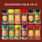 Seasoning Salt Free Variety 12 Pack Care Package Gift Basket By Rebel Smuggling Galactic Emporium. 1 Bottle Each Of 12 Different Flavors.