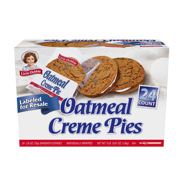 Little Debbie Oatmeal Creme Pies (24 Count of 2.6 oz Cookies) 62.4 oz
