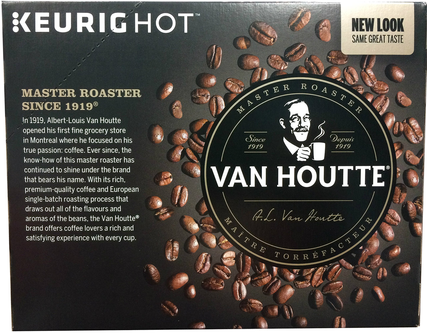 Van Houtte, Raspberry Chocolate Truffle, Single-Serve Keurig K-Cup Pods, Light Roast Coffee, 96 Count (4 Boxes 24 Pods)