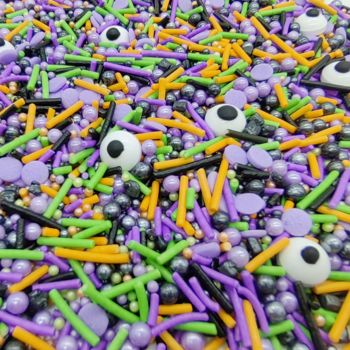 Halloween Sprinkles Monster Theme Eyes Cake Decorations Topper Edible Themed Sprinkles For Cookie Decorating, Chocolate Desserts