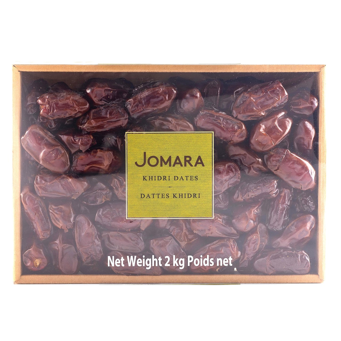 Jomara Khidri Whole Dates | 4.4 lbs / 2 Kg | No Sugar Added, Natural Dried Dates | Healthy Dried Fruit for Snacking and Cooking