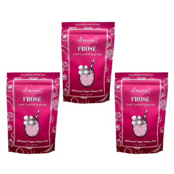 DMARIE Frozen Cocktail Drink Mix - All Natural Low Sugar Mixer - 10 Ounce (Pack of 3) - Makes 30 Wine Slushies