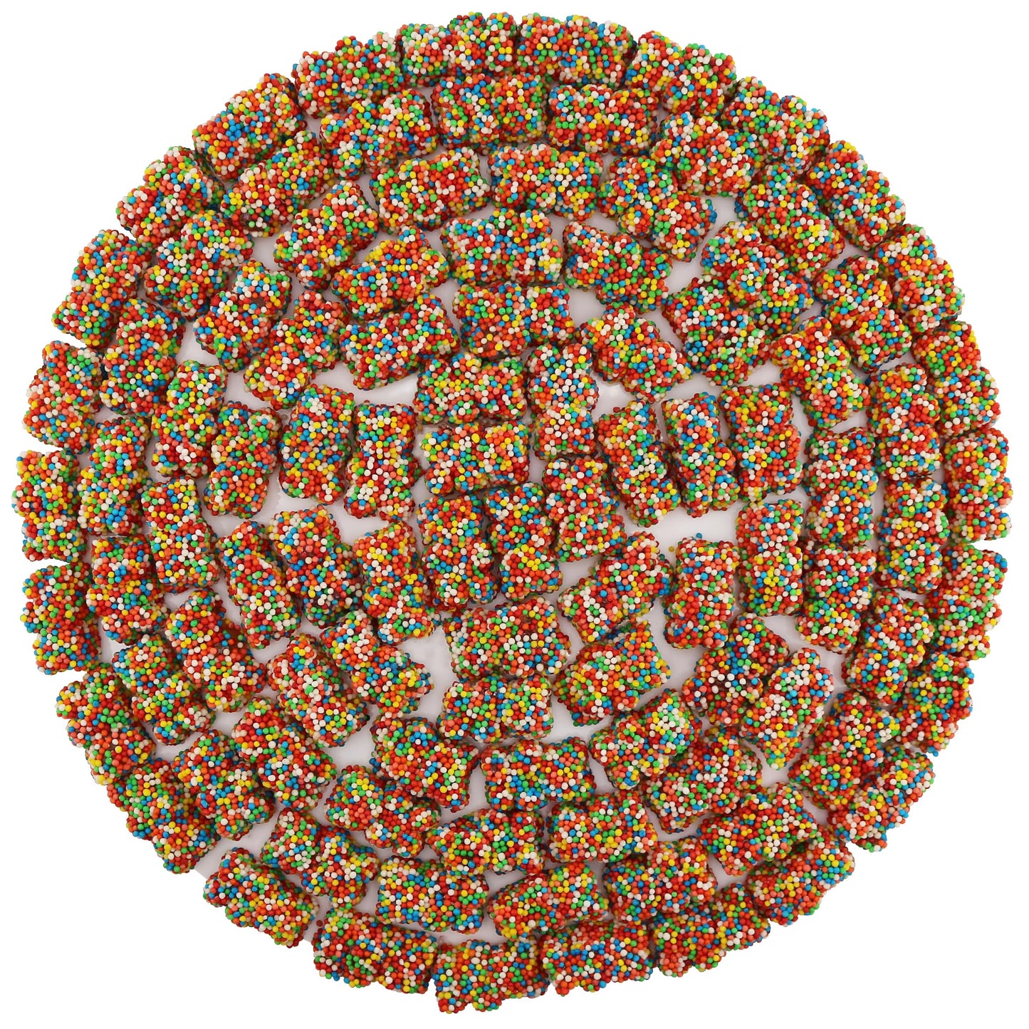 FirstChoiceCandy Gummy Bears Crispy Crunchy, Rainbow Gummy Bears (2 LB)