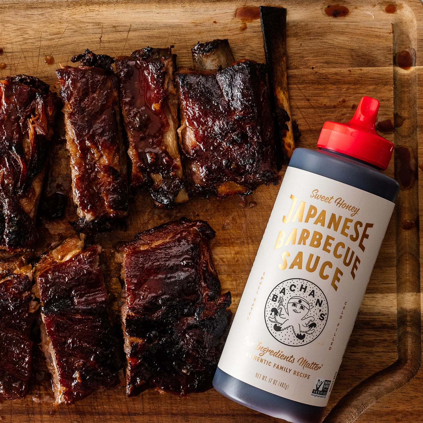 Bachan'S Japanese Barbecue Sauce 4 Pack - 1 Og, 1 Hot & Spicy, 1 Sweet Honey, 1 Yuzu Mini - Bbq Sauce For Wings, Chicken, Beef,
