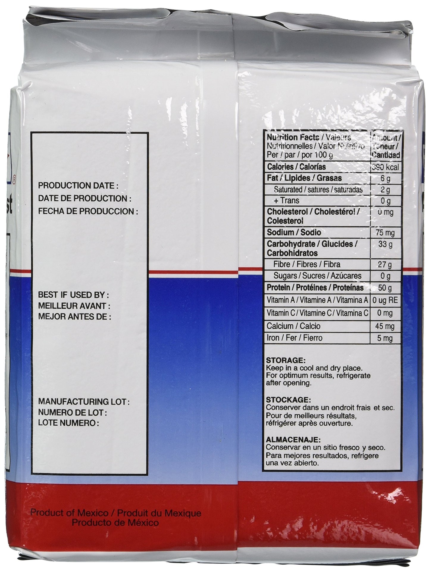 Red Star Active Dry Yeast, 2 lb Pouch, Ideal for Baking, White Blue and Red Packaging, High-Quality Yeast for Home Bakers