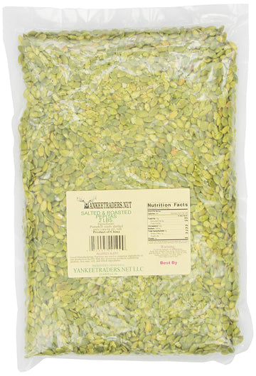 Yankeetraders Pepita/Pumpkin Seeds, Roasted & Salted, 2 Lb