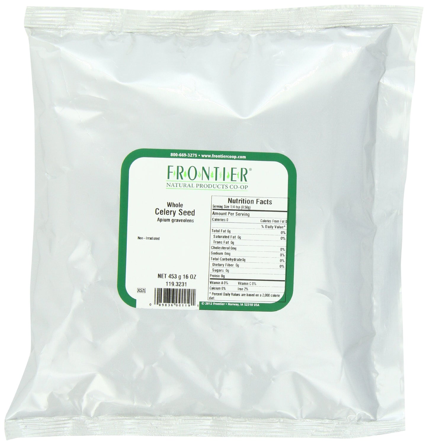 Frontier Herb Whole Celery Seed (1X1Lb)