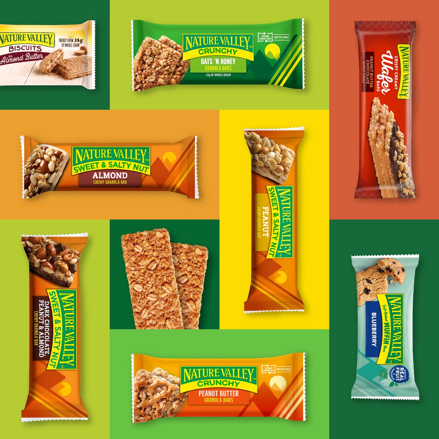 Nature Valley Granola Bars, Sweet and Salty Nut, Almond, 6 Count (Pack of 12), 7.2 oz, Model 016000277069