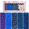 Confect Edible Cake Sprinkles - Decorating Mix | Navy & Blue Purple Pearls, Silver & Black Jimmies, Blue Sparkling Sugar | Sprin