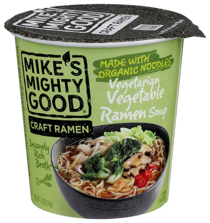 Mikes Mighty Good Ramen Soup, Vegetable, 1.9 Oz
