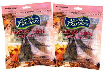 KARIBBEAN FLAVOURS Mauby Bark and Spices Beverage Mix - 3 Oz (Pack of 2)