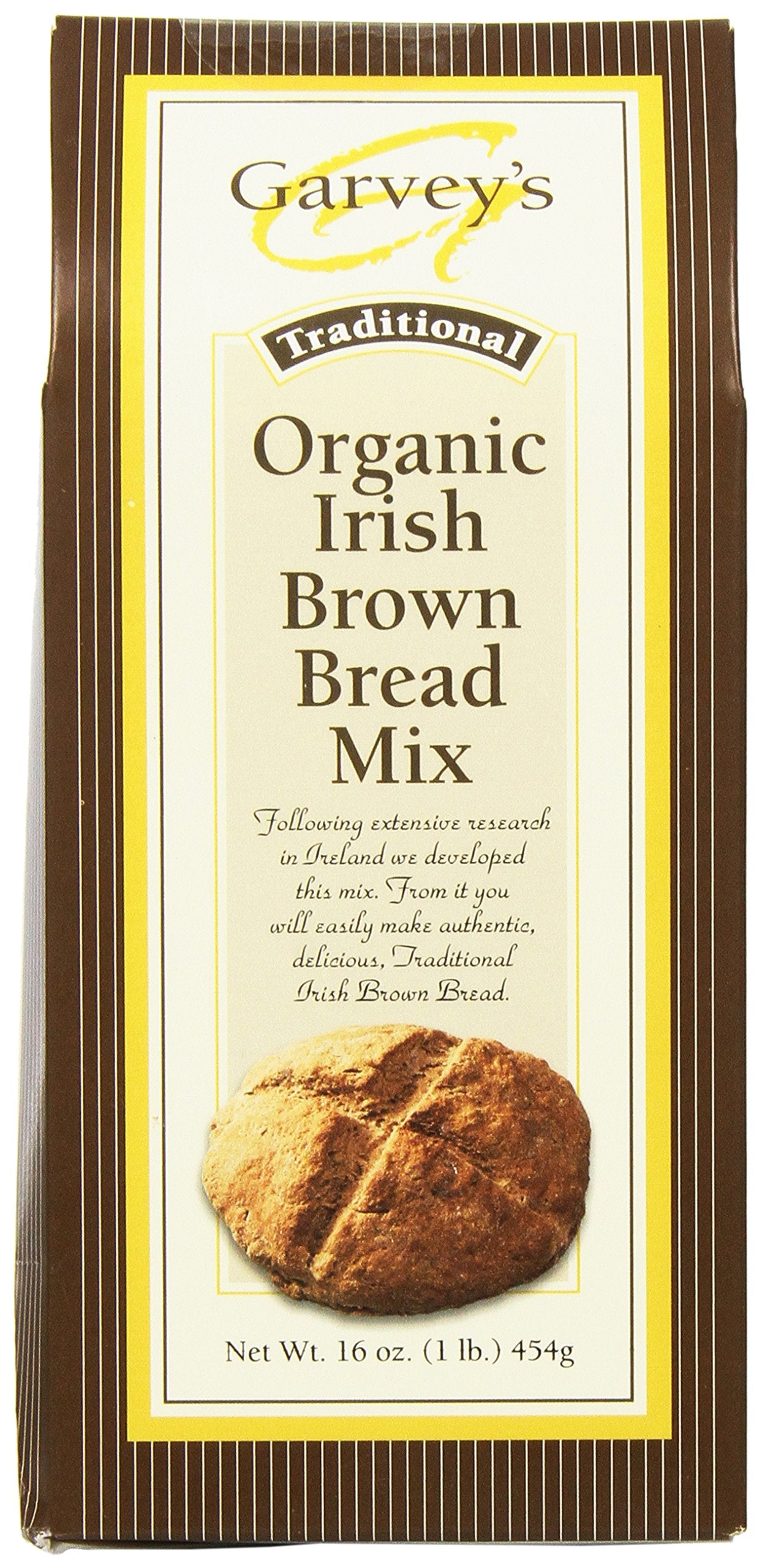 Garveys Traditional Organic Irish Brown Bread Mix, 16 Ounce (Pack of 5)