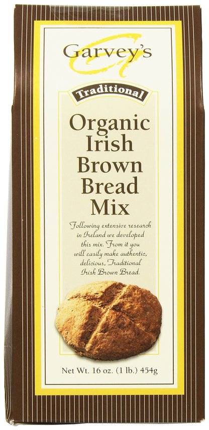 Garveys Traditional Organic Irish Brown Bread Mix, 16 Ounce (Pack of 5)
