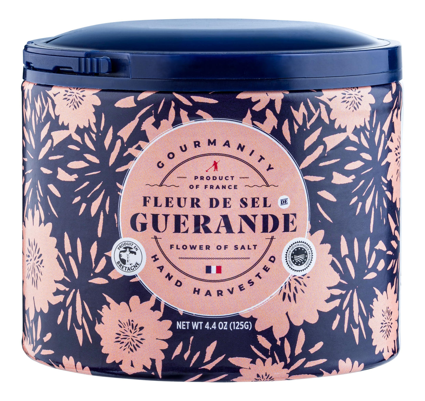 Gourmanity Fleur De Sel De Guerande Premium Finishing Salt, 4.4 oz, Ideal for Gourmet Cooking and Seasoning