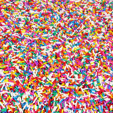 Rainbow Sprinkles Bulk - 6 Pounds - Bulk Rainbow Jimmies - Kosher - Decorating Cookies, Ice Cream Toppings, Cake
