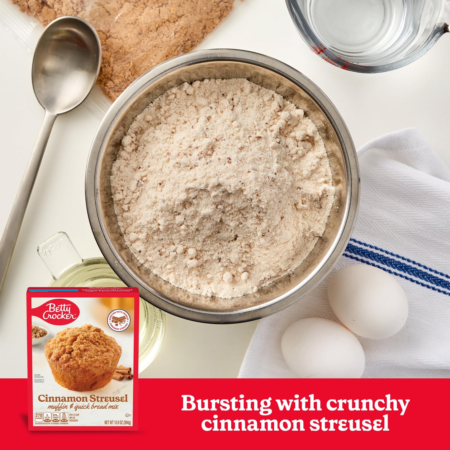 Betty Crocker Cinnamon Streusel Muffin And Quick Bread Mix, 13.9 Oz. (Pack Of 12)