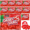 DOUzzle Easter Sweet Treats, Cherry Sours Red Candy Balls, Original Chewy Candies, Mini Packs (10 Count) Individually Wrapped, P