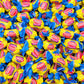 Yummy Chew DubbleBubble Bubble Gum Bulk Candy - 100 Individually Wrapped Fruit Flavored Pieces - Ideal for Parties and Events