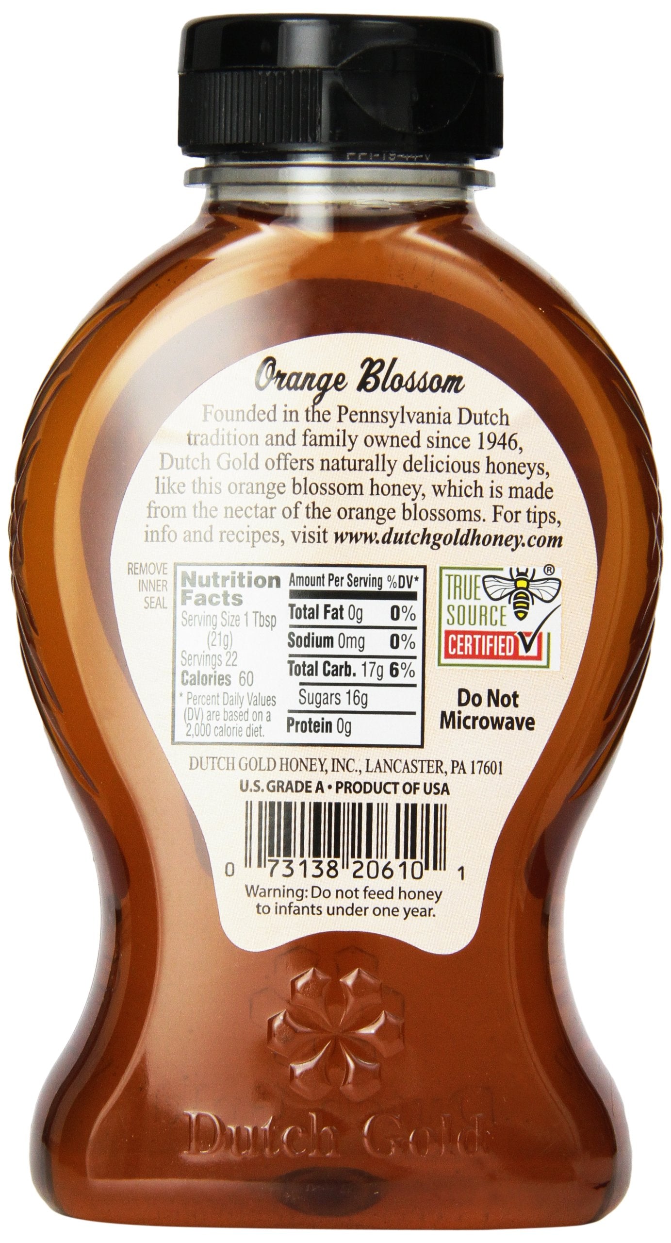 Dutch Gold Orange Blossom Honey, 16 Ounce Unit (Pack of 6)