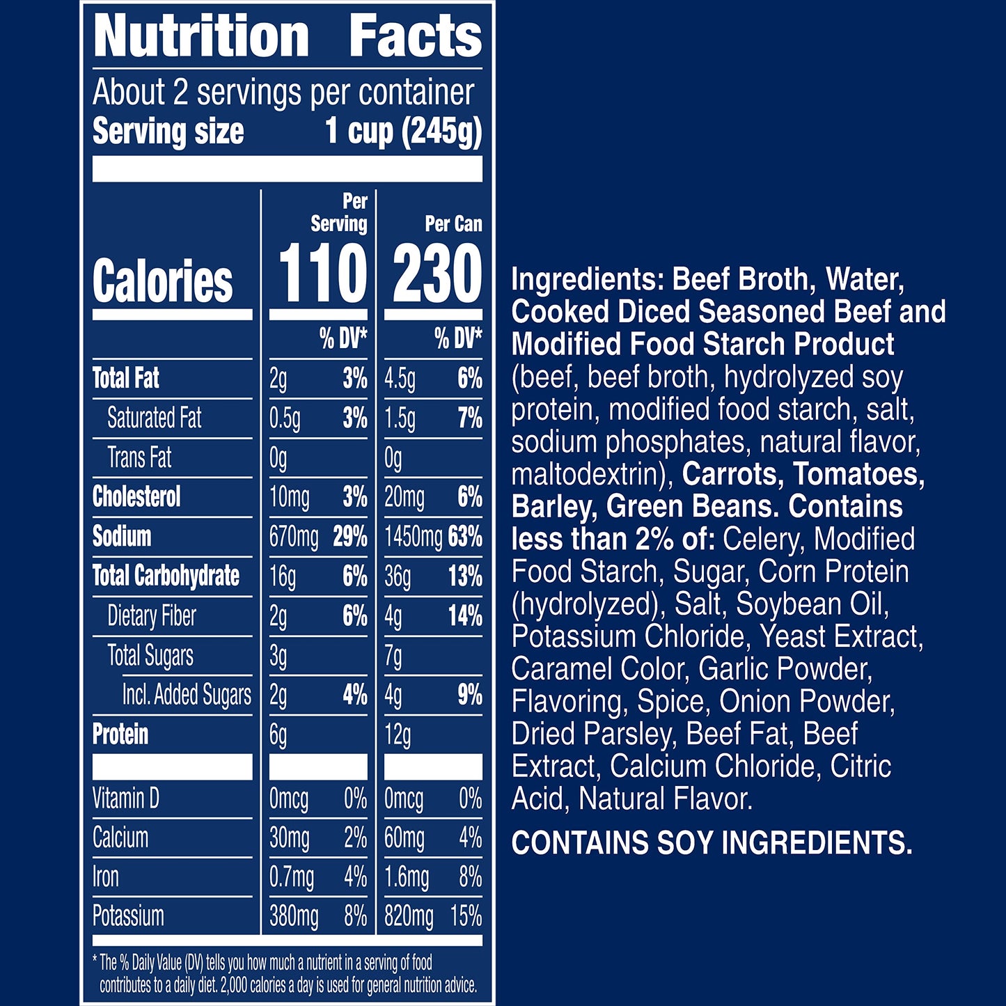 Progresso Rich & Hearty Savory Beef Barley Vegetable Soup, 18.6 oz, Pack of 12 - Convenient Canned Meal for Quick Nutrition