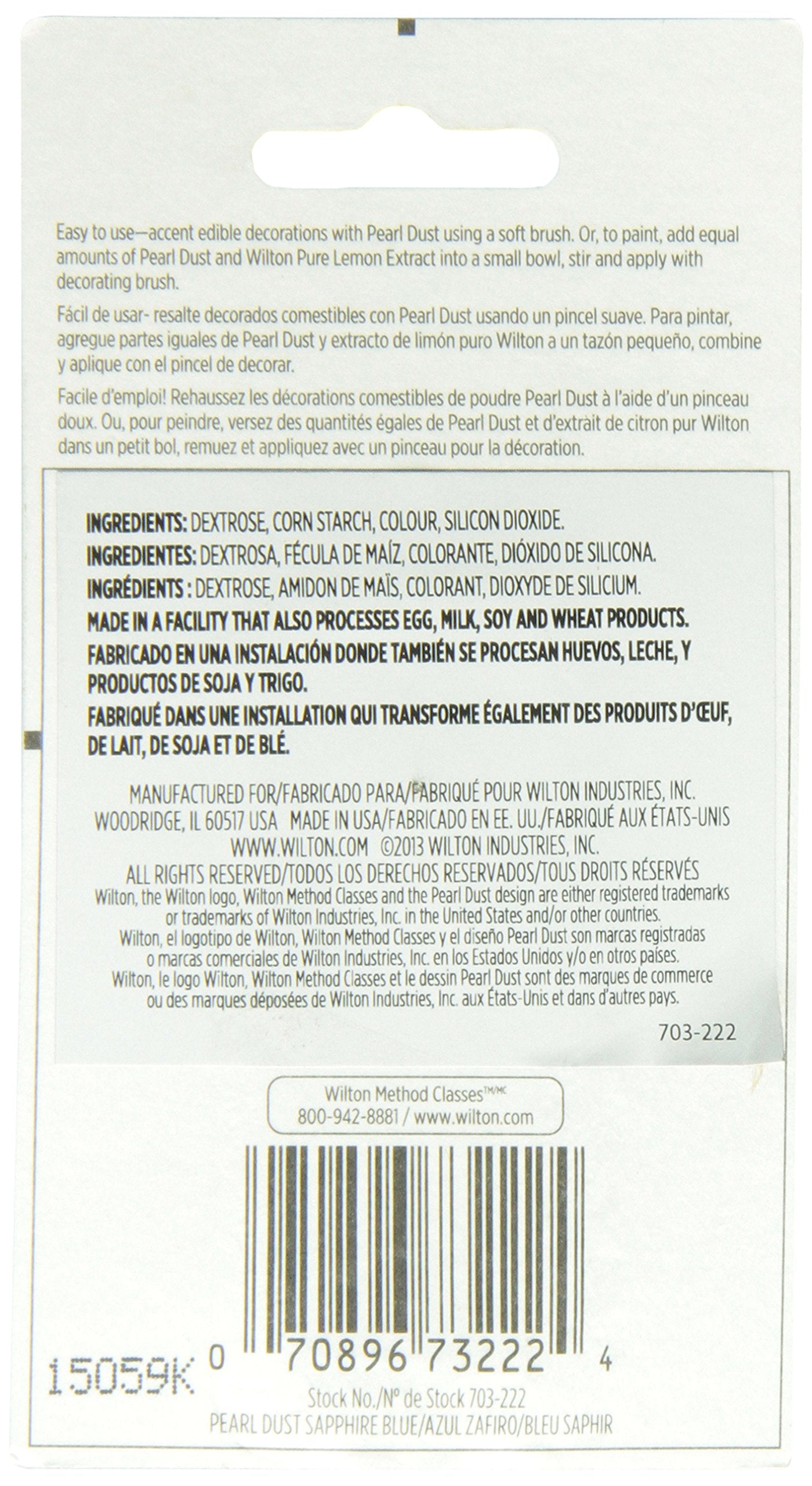 Wilton Pearl Dust, Sapphire Blue-0.05 Ounce (1,4G)