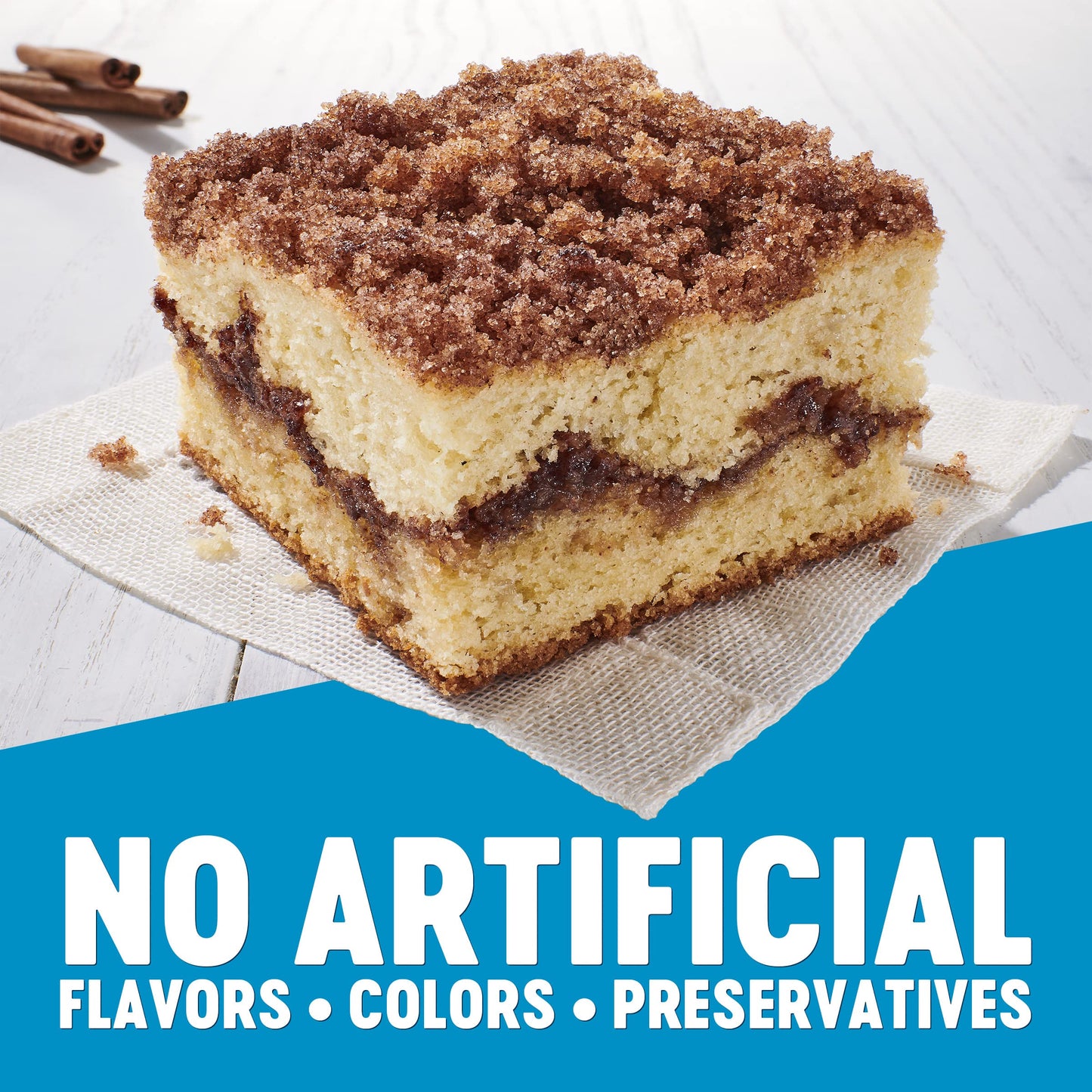 Krusteaz Gluten Free Baking Mix, Cinnamon Swirl Crumb Cake & Muffin Mix, Gluten Free with No Artificial Flavors, Colors or Prese