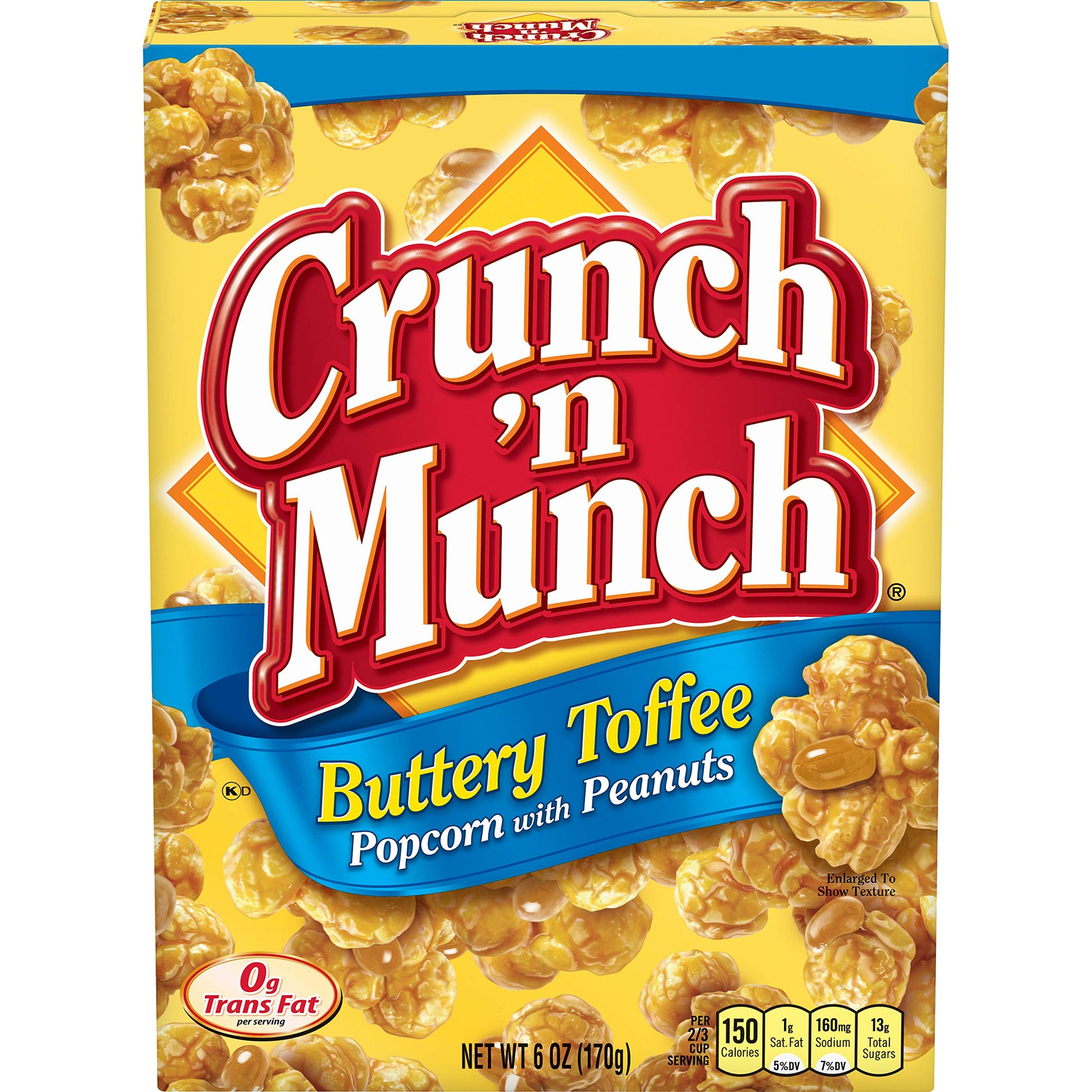 Crunch 'N Munch Buttery Toffee Popcorn With Peanuts, 6 Oz, 6 Oz